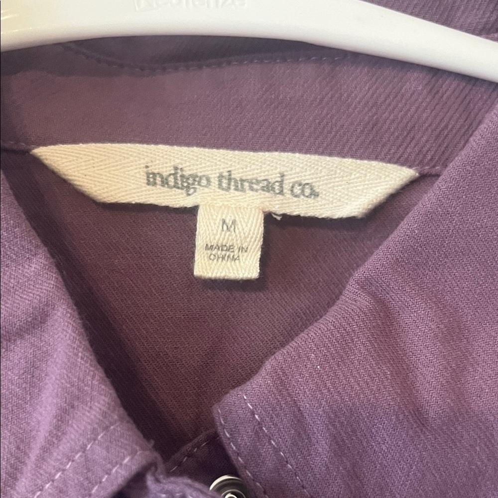 Men's Classic Purple Ruffle Shirt - Picture 2 of 4